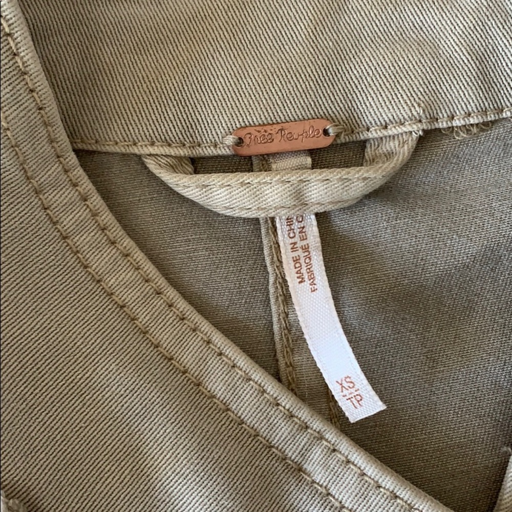 🎉 Free People Ruffled Military Jacket - Picture 3 of 6